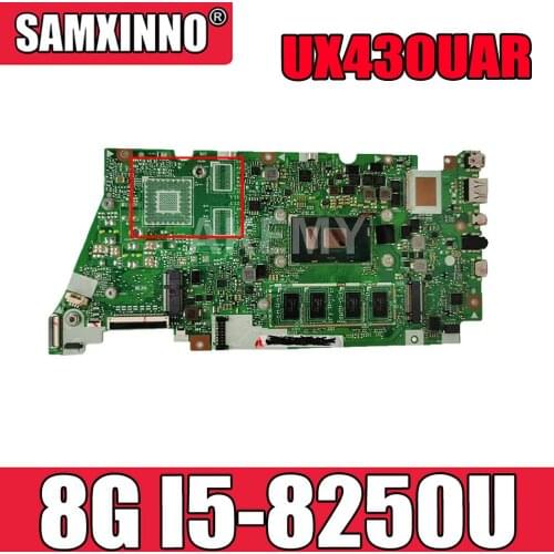 Akemy UX430UAR motherboard W/ 8G/I5-8250U for ASUS UX430U UX430UQ UX430UQR UX430UN UX430UAR laptop motherboard