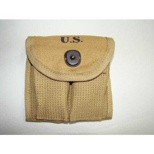 WWII WW2 US M1 CARBINE BUTTSTOCK TYPE CANVAS AMMO MAGAZINE POUCH SOLDIER MILITARY