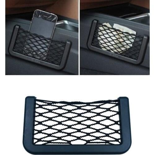 Auto Accessories Universal Black Car Net Bag For Ford Focus MK2 MK3 MK4 Kia Ceed Opel Astra J Peugeot 308 Renault Megane 2 Mazda