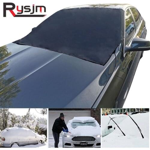 Car Snow Protect Cover Magnetic Windshield Ice Sun Frost Protector Tarp Sun Shie Automobile Sunshade Auto Front Windscreen Cover