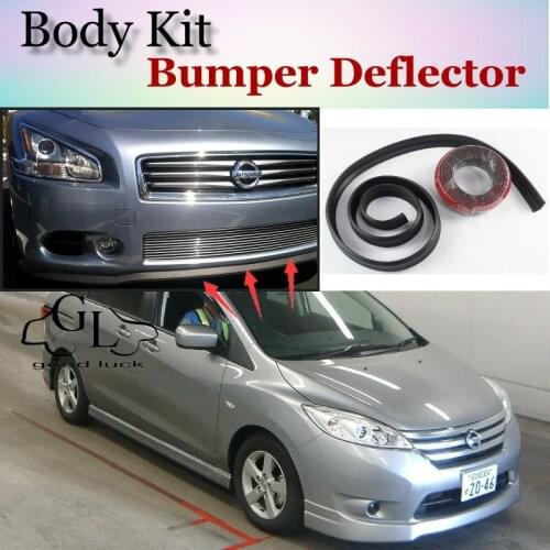 Bumper Lip Deflector Lips For Nissan Lafesta B30 B35 Front Spoiler Skirt For TopGear Friends to Car Tuning / Body Kit / Strip
