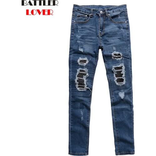Мужские обтягивающие джинсы BATTLERLOVER China At AliExpress