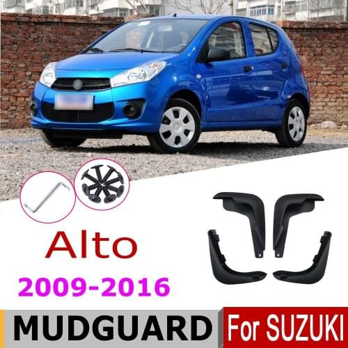 Mud Flaps For Suzuki Alto GF 2016-2009 Mudguards Fender Mud Flap Splash Guard Fender Front Rear 4 Pcs Car Accessories 2015 2010