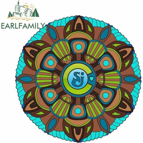 EARLFAMILY 13cm x 12.7cm For Sacred Geometry Fine Decal Waterproof Car Stickers Windows Personality Creative Decoration