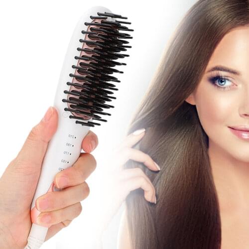 Electric Hair Comb Portable Anti-Scald Hair Straightening Comb Hair Styling Tools Multifunctional Hair Brush Straightening Comb