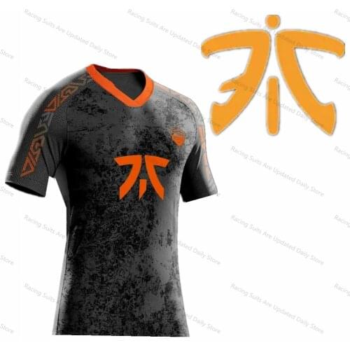 Fnatic Jersey T-shirt FNC Team Uniform LOL League League Gaming Suit FNC Supporter Shirt DOTA CSGO Short-sleeved Top