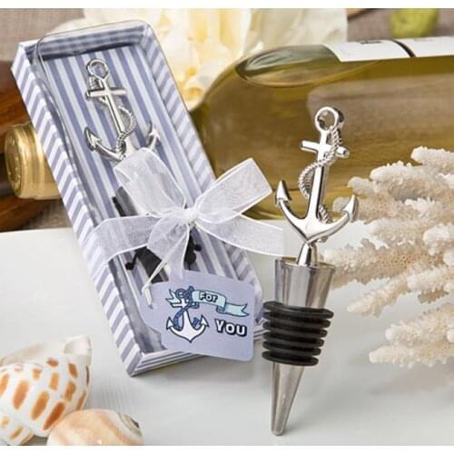 Hot sell 100pcs wedding favors and party supplies bottle stopper wedding wine glass bottle stopper beverage closures