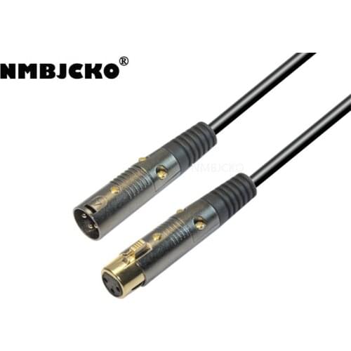 NMBJCKO Bochara Colourful XLR Cable Male to Female OFC Copper Dual Shielded For Mic Mixer Amplifier Stage light 5pcs Pack