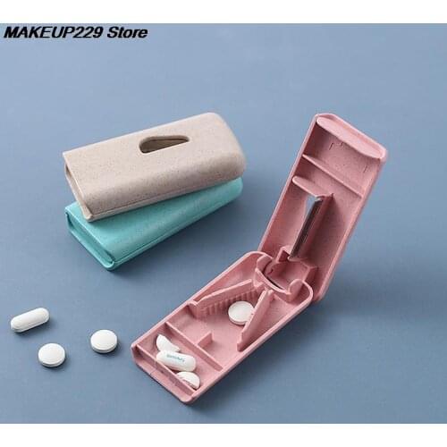 3 Colors Vitamin Medicine Pill Box Case Organizer Tablet Container Cutting Drugs For Personal Health Care