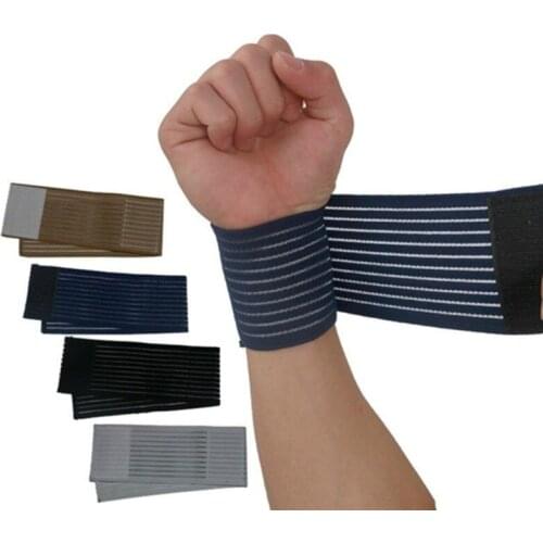 Wrist Brace Wrap Elastic Sport Bandage Wrist Band Hand Velcro Gym Support Wrist Brace Wrap Tennis Cotton Weat Band Fitness Wrist