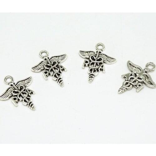 P A wings Tibetan Silver Zinc Alloy Antique silver color Diy Jewelry Accessory Pendants charms