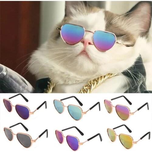Miflame 2021 Dog Glasses For Dog Accessories Pomeranian Chihuahua Glasses Summer Dog Sunglasses For Small Dog Bezel Cat Glasses