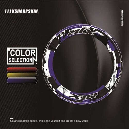 4 X Thick Edge Outer Rim Sticker Stripe Wheel reflective Decals Fit YAMAHA XJR