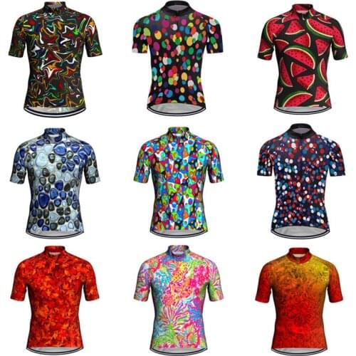 Unique Devise Summer Cycling Jersey Short Sleeve Bicycle Jacket Clothing Mtb Crossmax Road Ride Mountain Sportswear Bike Tops
