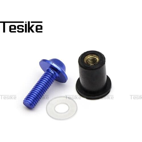 Universal Motorcycle Accessories Fairing Bolt Kit Bodywork Screws Nut for Yamaha mt07 mt09 MT 07 YZF R1 R3 R6 SUZUKI Kawasaki