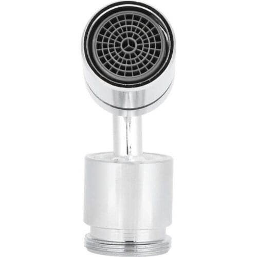 Rotating Tap Humanized Design Faucet Aerator Silver Brass Kitchen for Home