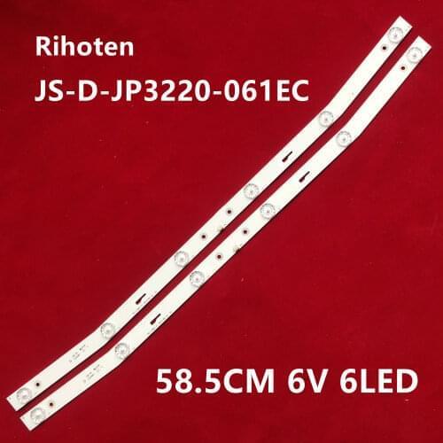 10Set=20pcs New For NUOVA LED Backlight Strip JS-D-JP3220-061EC XS-D-JP3220-061EC E32F2000 MCPCB