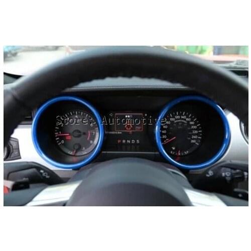 2 Color For Choice ! ABS For Ford Mustang 2015 2016 2017 Dashboard Instrument Panel Cover Trim 2 Pcs / Set