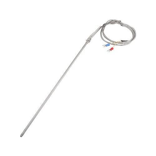 2 Spade Terminal K Type 0-300C Thermocouple Temperature Sensor Probe 5.6Ft