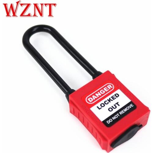2pcs NT-A76SD NT-A76PD 76mm ABS OEM Color Dustproof Osha Standard Safety Lockout Padlock with master key