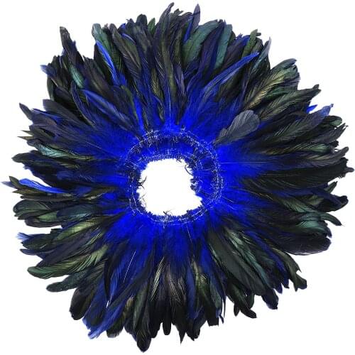 5pcs/lot 12-15cm/5-6 inch Cheap Decolorizing Natural Grizzly Rooster coque Feathers Hair Extensions chicken tails plumes crafts