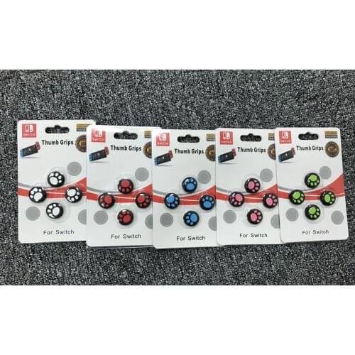 5pcs for nintendo switch ns controller gamepad cat claw 3d analog button thumb grips protect cap game accessory