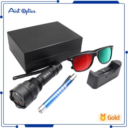 AIST brand Ophthalmic Portable Metal Worth 4 Dot Test Light W4LT with Red Green Glasses Torch Type Penlight ophthalmology Tester