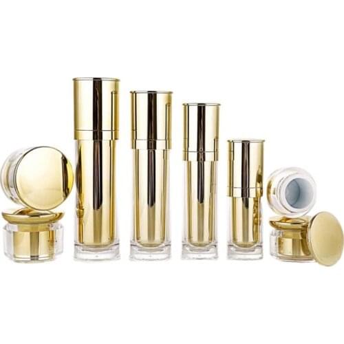 30ml shiny mirror silver/gold acrylic/plastic bottle for serum/lotion/emulsion/foundation/skin care bottle cosmetic packing