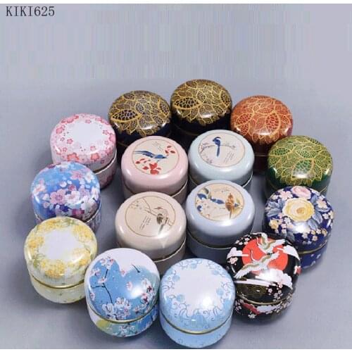 Color Flower Metal Storage Tin Mini Sealed Tea Tin Household Jewelry Box Multifunctional Portable Storage Tin Home Decoration
