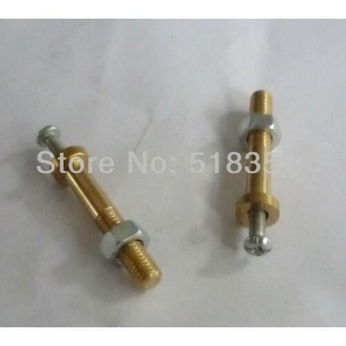Dia. 6mmx40mm Conductive Brass Rod of Wire Cut EDM Wearing Parts