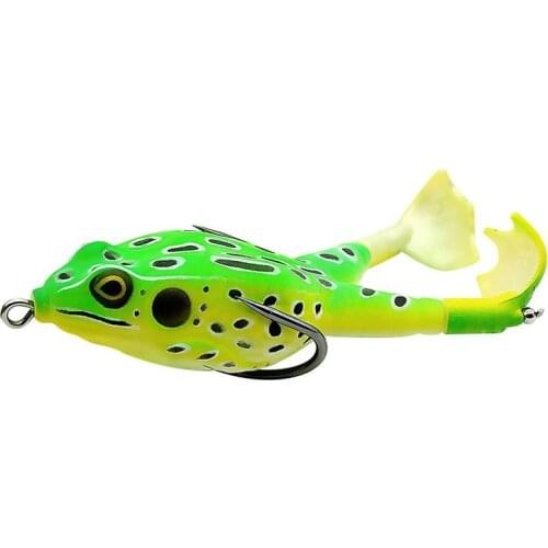 Double Propeller Frog Soft Baits Silicone Soft Lure Jigging Fishing Lure Bait Prop Topwater Thunder Frog Artificial Wobblers