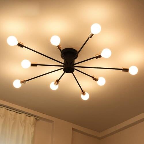 Loft American Style Retro Ceiling Light For Living Rome Dining Room Restaurant Home Simple Creative Study Room Lamps Bedroom