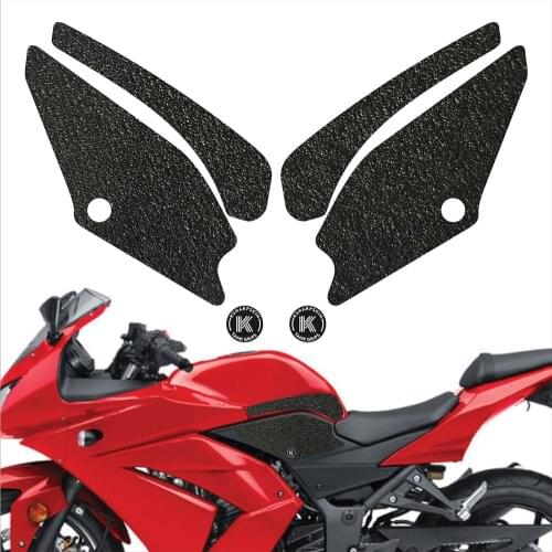 Motorcycle pad tank grip fuel tank pad sticker gasoline knee traction side Non-slip decals for KAWASAKI 08-12 NINJA 250r 250 r