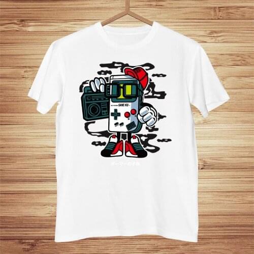 Funny Game console Printing mens Tshirt Leisure Style Tops Fashion Oversized Tshirts spring summer Womens t-Shirt