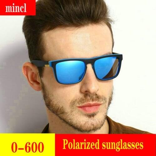 Men women Custom Made Myopia Minus Prescription Polarized Lens Oval sunglasses black mirror lenses Polarized sunglasses FML