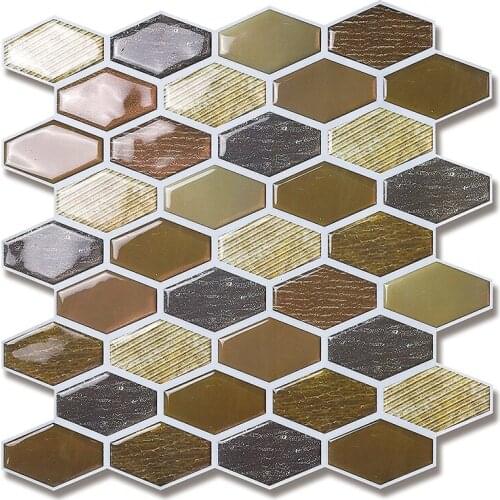 Wall Tile Peel and Stick decorative Tiles Adhesive Wall Stickers Modern Kitchen Mosaic Vinyl Tile