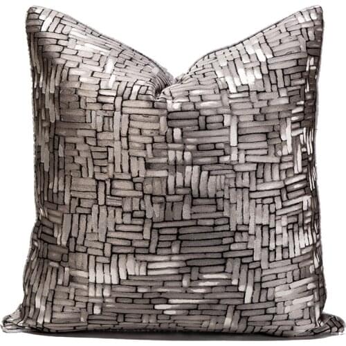 Luxury Sofa Throw Pillow Cases Striped Plaid Cushion Covers for Sofa Living Room Cars Nordic Decorative Black Golden Modern 2021