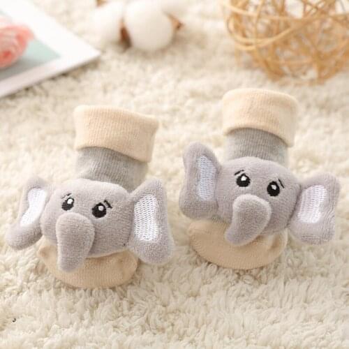Lovely Baby Socks Cotton Floor Sock new baby Girl Toddler Footgear Non-slip Bottom Modelling Socks