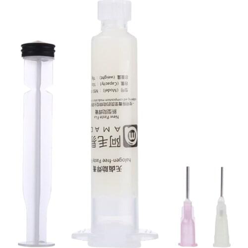 New 10CC Lead-Free Solder Paste Flux Syringe No-Clean Halogen free Welding Oil Flux Grease PCB BGA Soldering Repair Tool