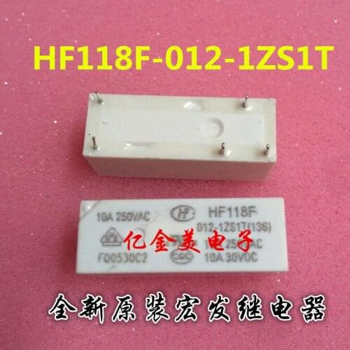 New original HF118F-012-1ZS1T 1ZS1 relay a conversion 5-pin 10A