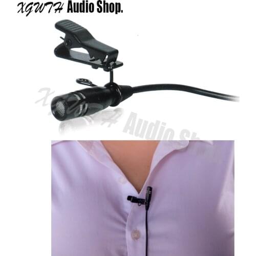Pro Tie Clip On Lapel Lavalier Microphone for Sennheiser Shure Audio Technica Wireless Transmitter Condenser Karaoke Studio Mic