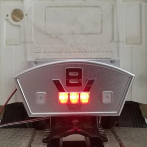 Rc Tractor Toy Truck Parts Body Shell Cab Metal Buckle With Led Lights For 1/14 Scale Remote Control Car Tamiya Scania R620 R730