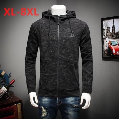 Plus size 10xl 8xl 6xl New Spring jacket men brand clothing fashion hoodie jacket coat male top quality casual outwear for men