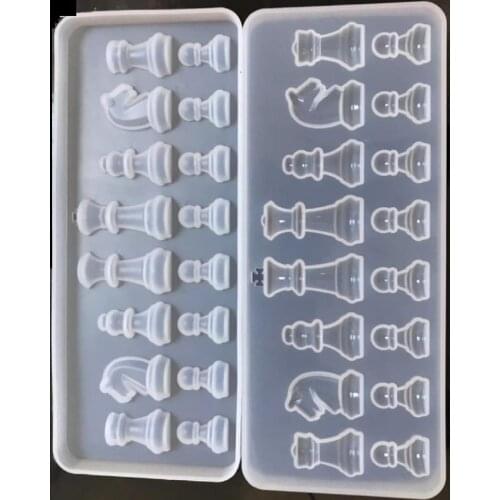Internation Chess Silicone Mold DIY Drops Crystal Epoxy Resin Mould Pendant
