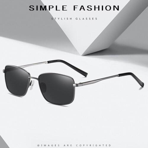 FEISHINI 2021 Brand New Polarized Mens Sunglasses Rectangle Vintage Red Eyewear Accessories Men Oculos De Sol Masculino