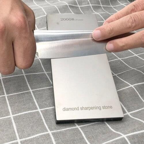 Knife sharpener with non-slip base diamond sharpening stone Diamond bru apex edge kitchen tools bar knife sharpening sistem