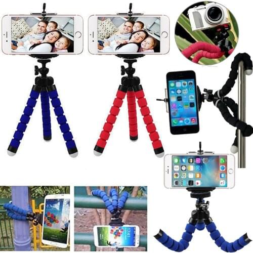 360 Degree Universal Mini Mobile Phone Tripod Stand Grip Holder Mount For Camera iPhones Samsung LG Xiaomi Huawei Phones