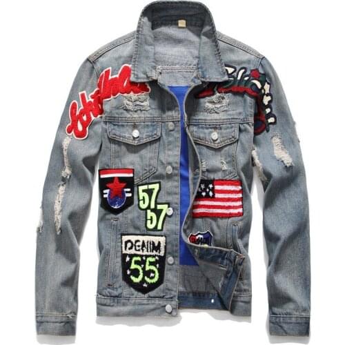 Spring Autumn New Trend 2018 Fashionable 3XL Jean Jackets Men Denim Jackets