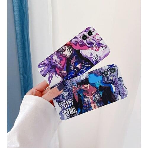 Japan Cool Anime Jujutsu Kaisen Ryomen Sukuna Phone Case for iphone 12 11 Pro X Xs Max XR 7 8 Plus SE2020 IMD Silicon Soft Cover