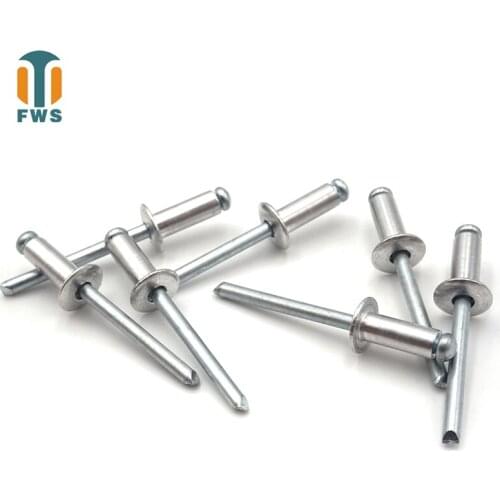 20PCS M3.2 Multi Sizes DIN EN ISO15977 GB/T12618.1 Aluminium Open End Round Head Blind Rivet for Furniture Car Aircraft